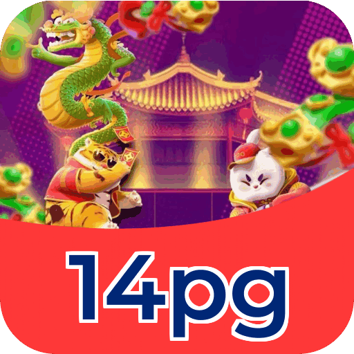 Interface do aplicativo 14pg mostrando jogos disponíveis no iOS e Android
